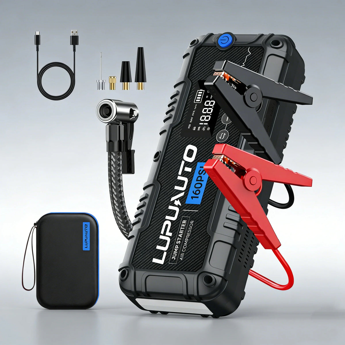 4 In 1 Car Jump Starter/Air Compressor