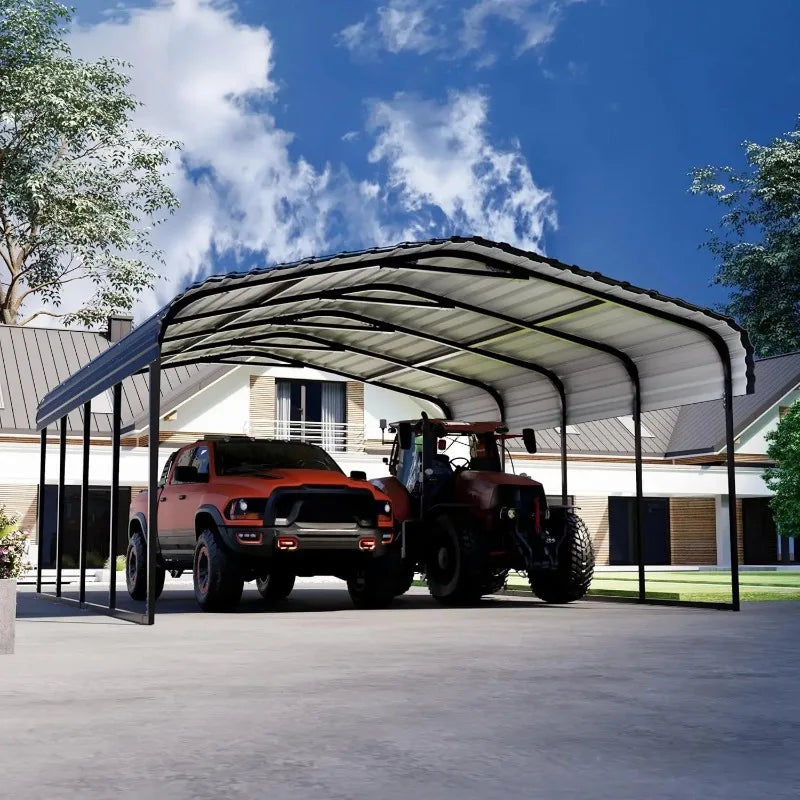 20x20 Foot Heavy Duty Metal Carport