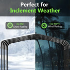 20x20 Foot Heavy Duty Metal Carport