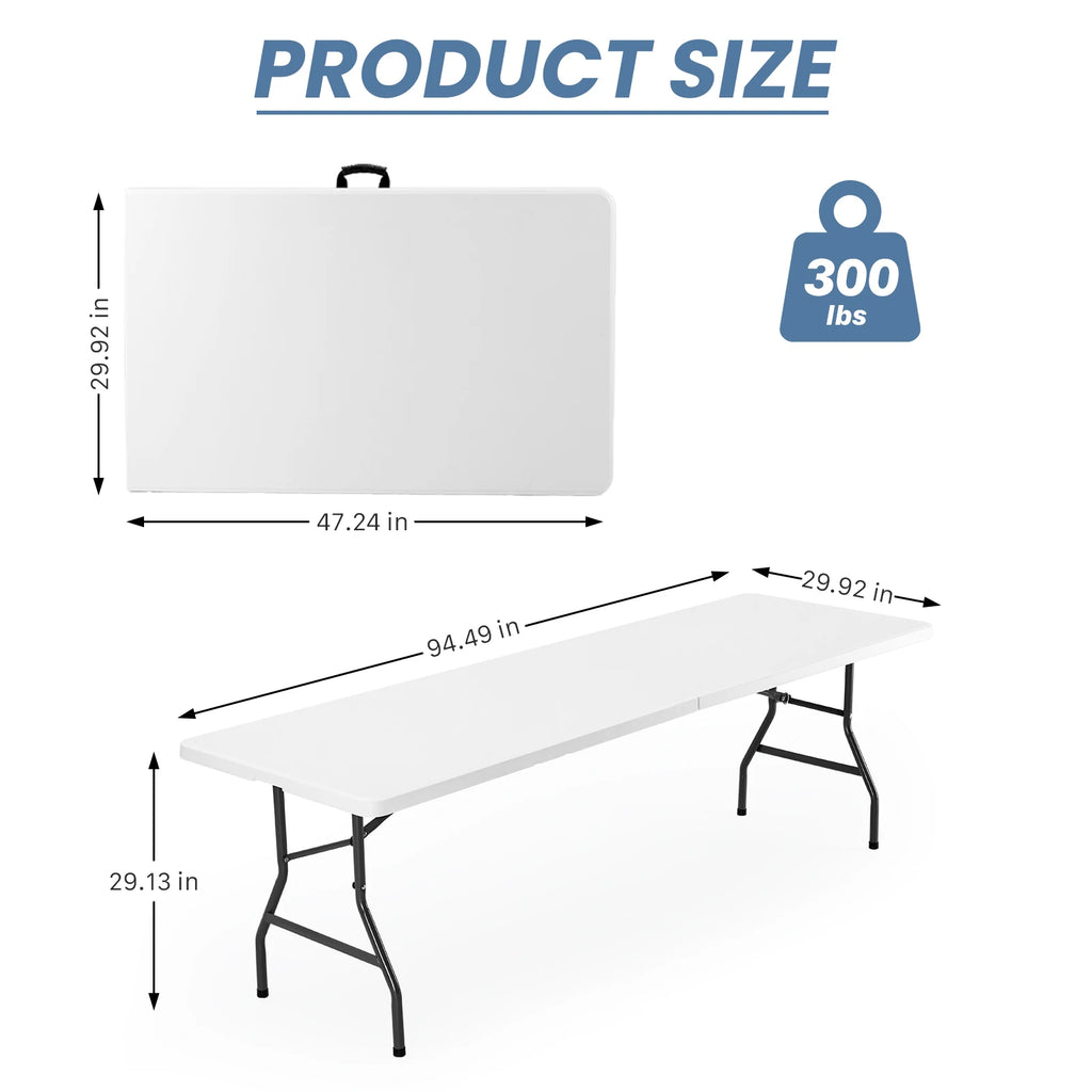 6 or 8 FT Portable Folding Table