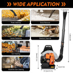 63CC 2.7kW 2-Stroke Gas Leaf Blower
