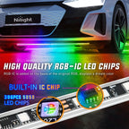 4Pcs  Underglow Neon Accent Strip Lights