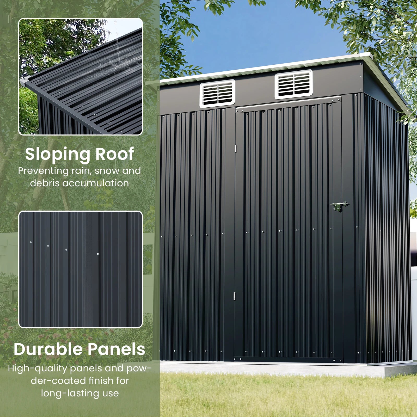 5x3 FT Outdoor Storage Shed