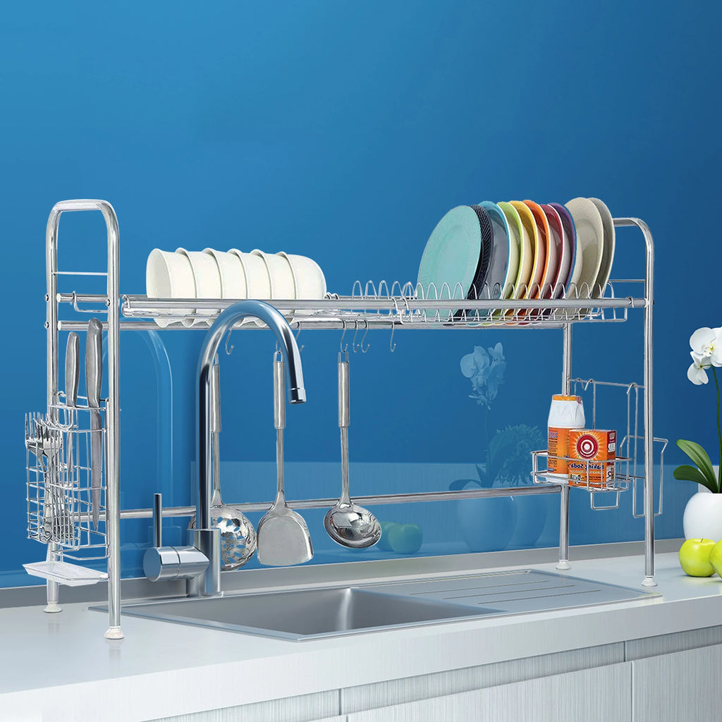 2Tier Dish Drying Rack Stainless Steel