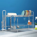 2Tier Dish Drying Rack Stainless Steel