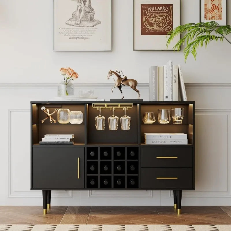 Bar Cabinet and Coffee Bar Table