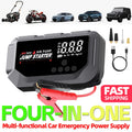Portable 12V 8000A Smart Emergency jump starter, air pump,
