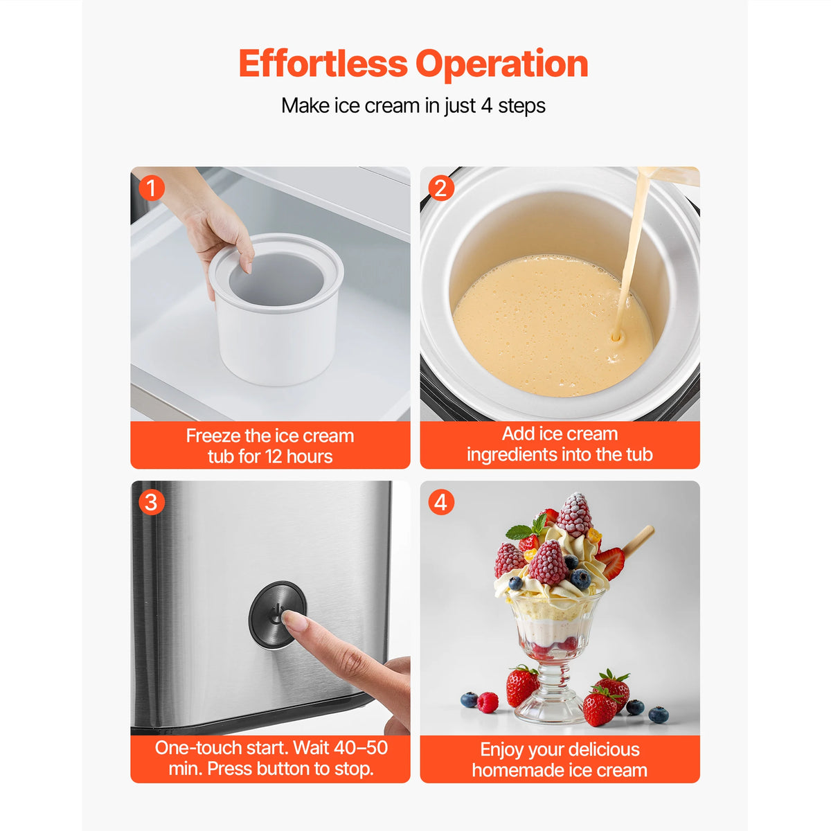 Ice Cream Maker 2.11 Qt.
