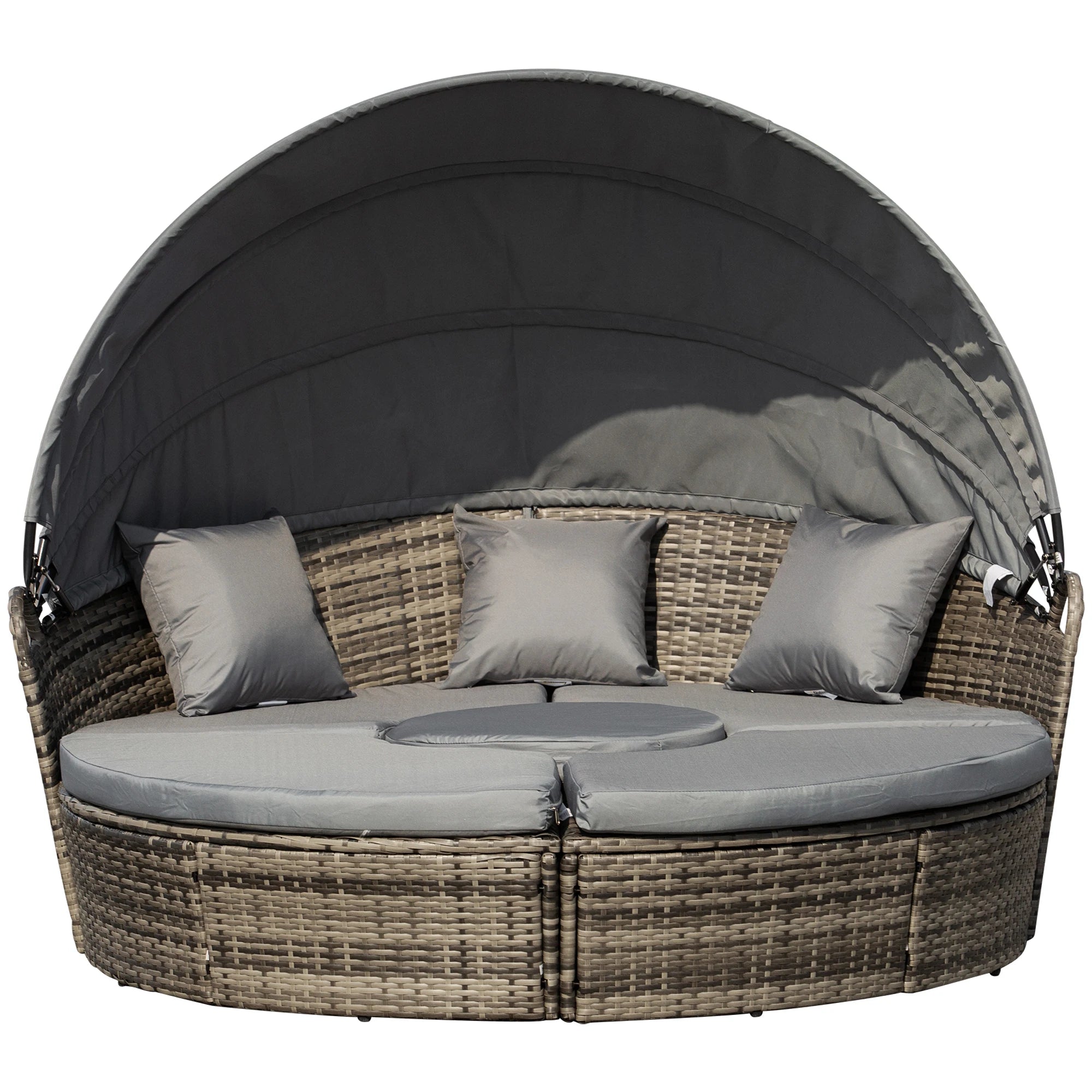 4 pc Outdoor Convertible Daybed