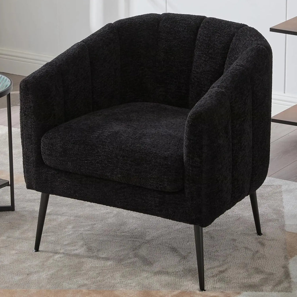 Ivory Chenille Loveseat
