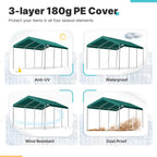 10x20 ft Heavy Duty Carport Canopy