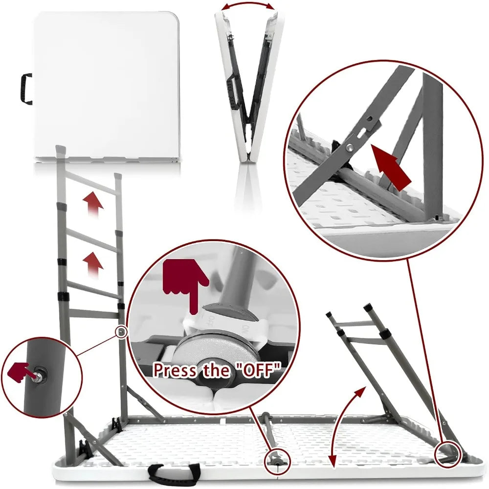 Folding Table 4 Foot Lightweight