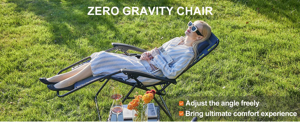 Portable Zero Gravity Recliner Chairs Set of 2 Outdoor
