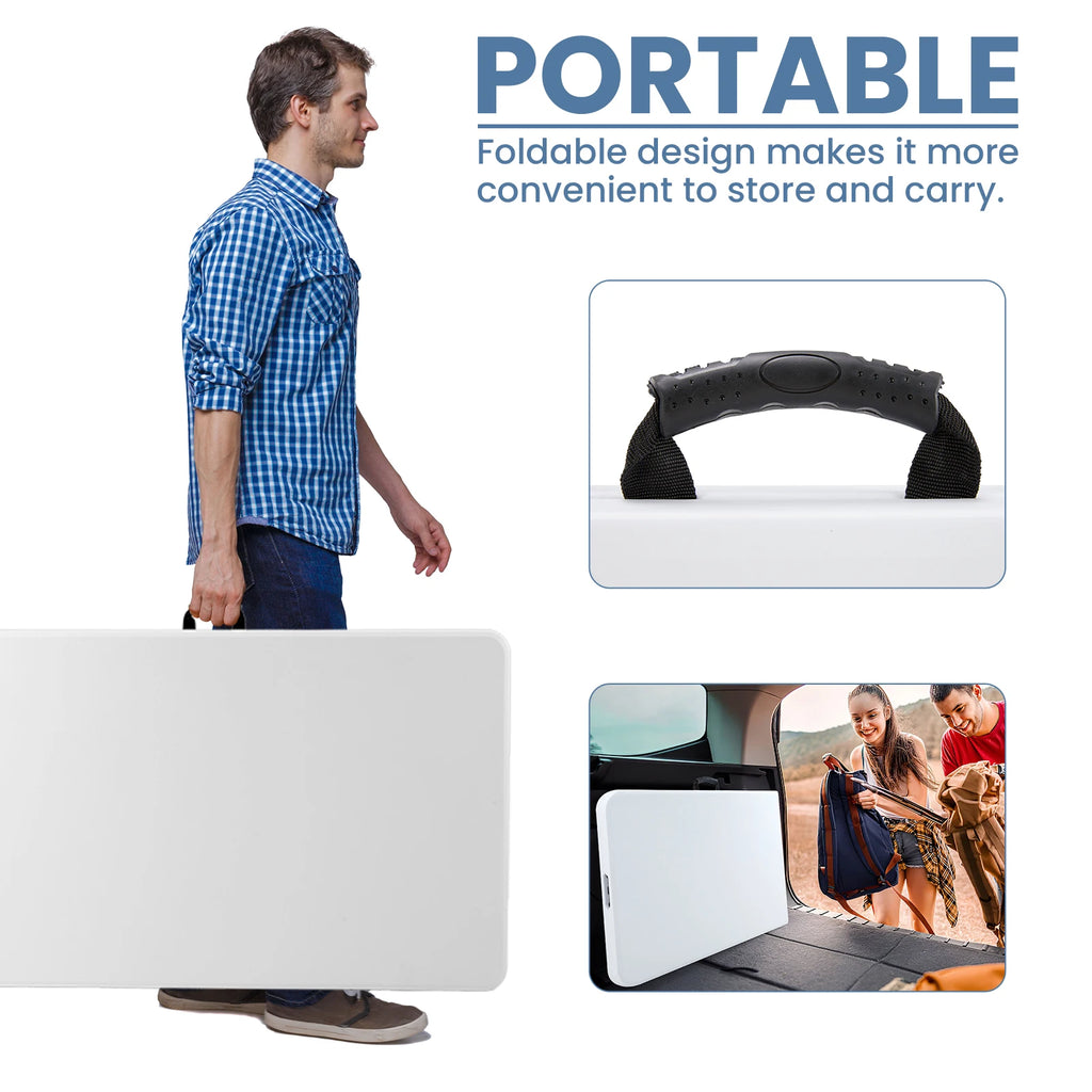 6 or 8 FT Portable Folding Table