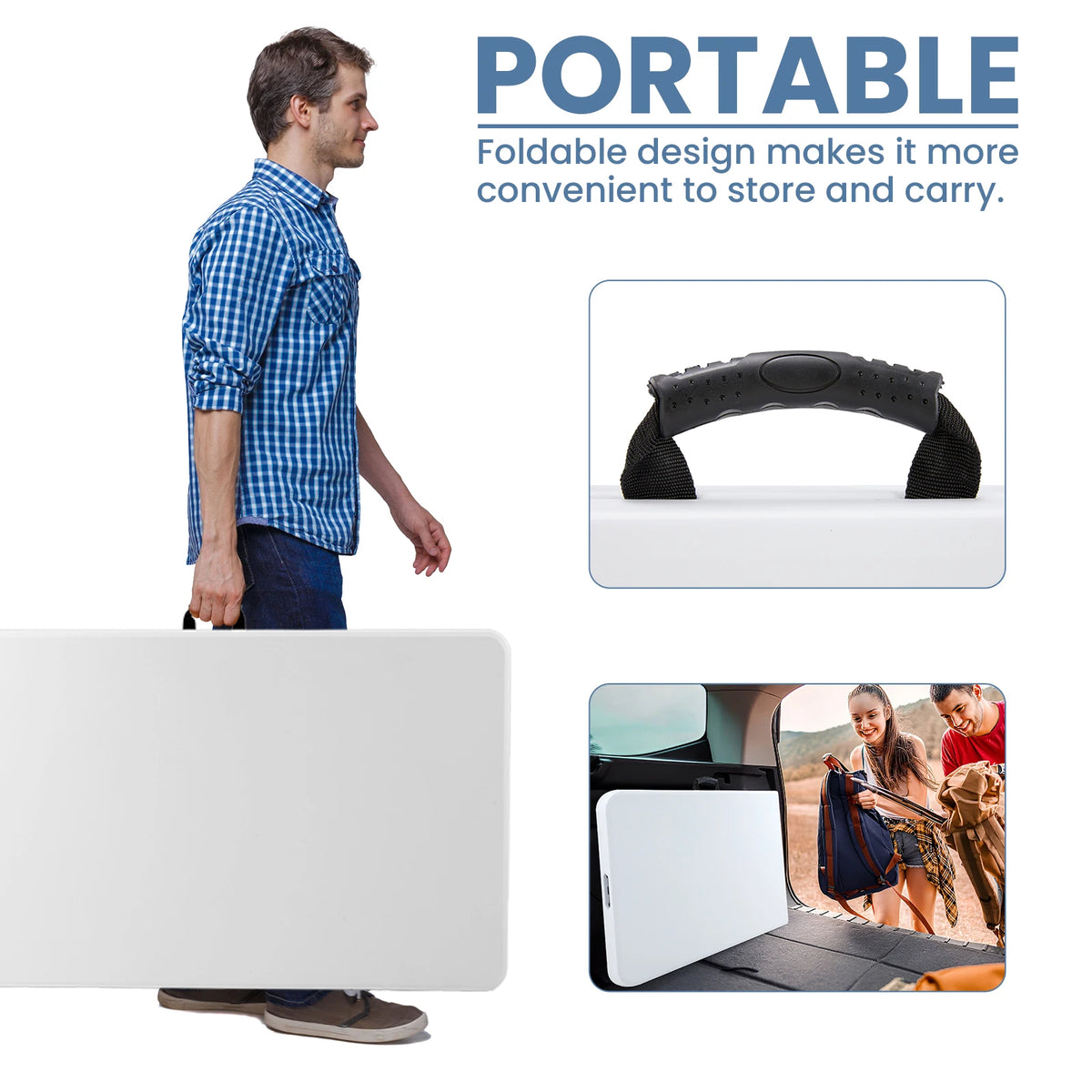 6 or 8 FT Portable Folding Table
