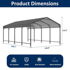 Multi-Size Metal Carport