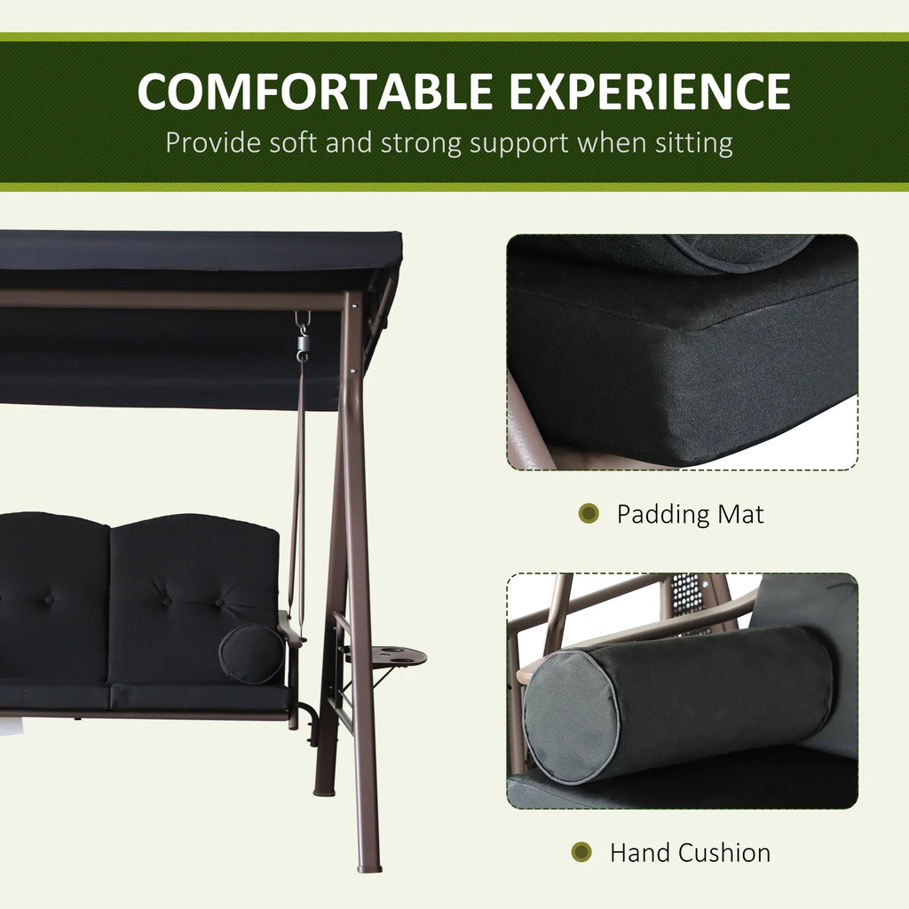 Cushioned Patio Glider Swing