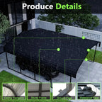 20x20 Foot Heavy Duty Metal Carport