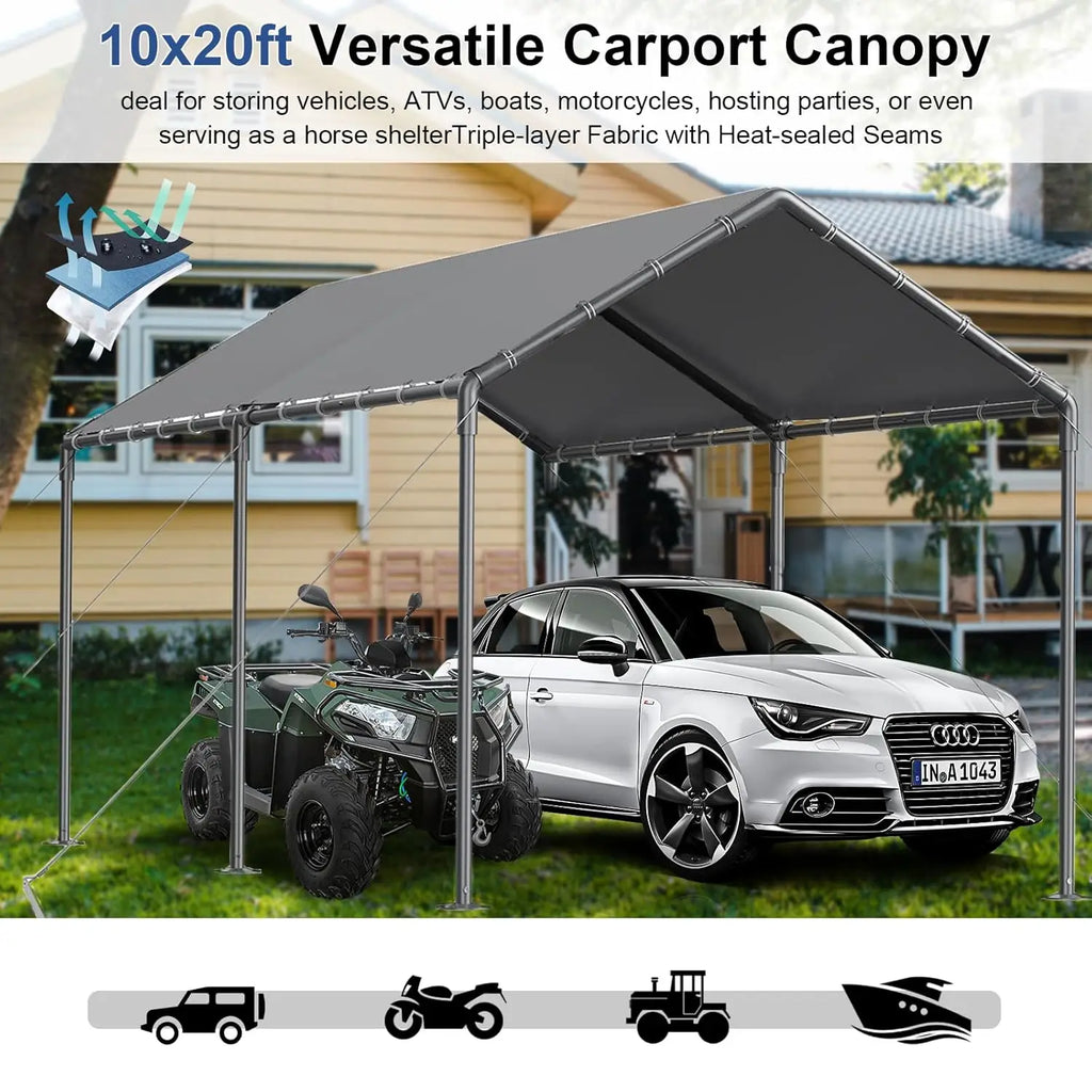 10x20ft Heavy Duty Carport