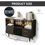 Bar Cabinet and Coffee Bar Table