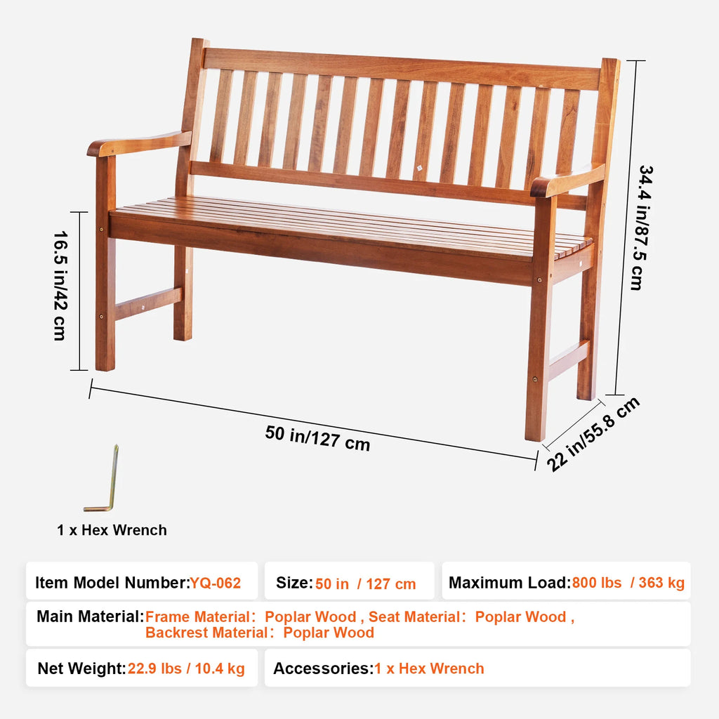 Outdoor Metal Garden Bench