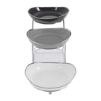 3-Tier Silver Fruit Stand
