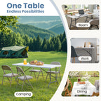 6 or 8 FT Portable Folding Table
