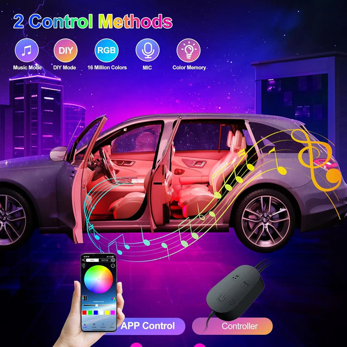 LED Interior Car Light Bar