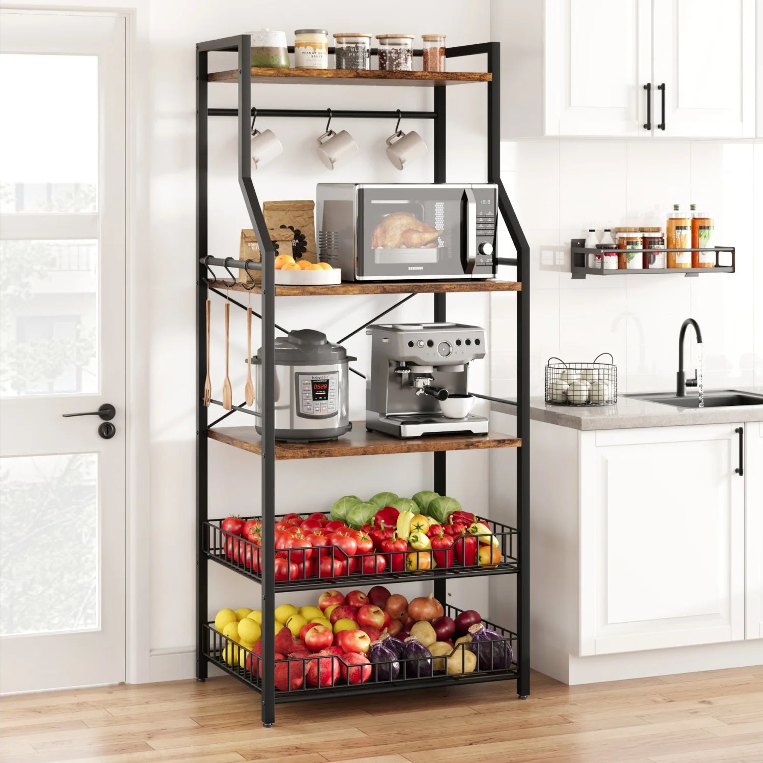 Kitchen Bakers Rack Microwave Oven Stand