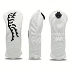 White Abstract Tiger Golf Club Head Covers