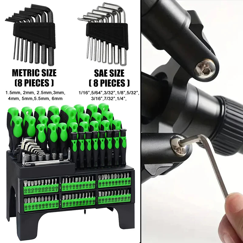 Screwdriver Set Insulated Magnetic Screwdrivers 100 pcs