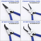 4-Piece Snap Ring Pliers Set