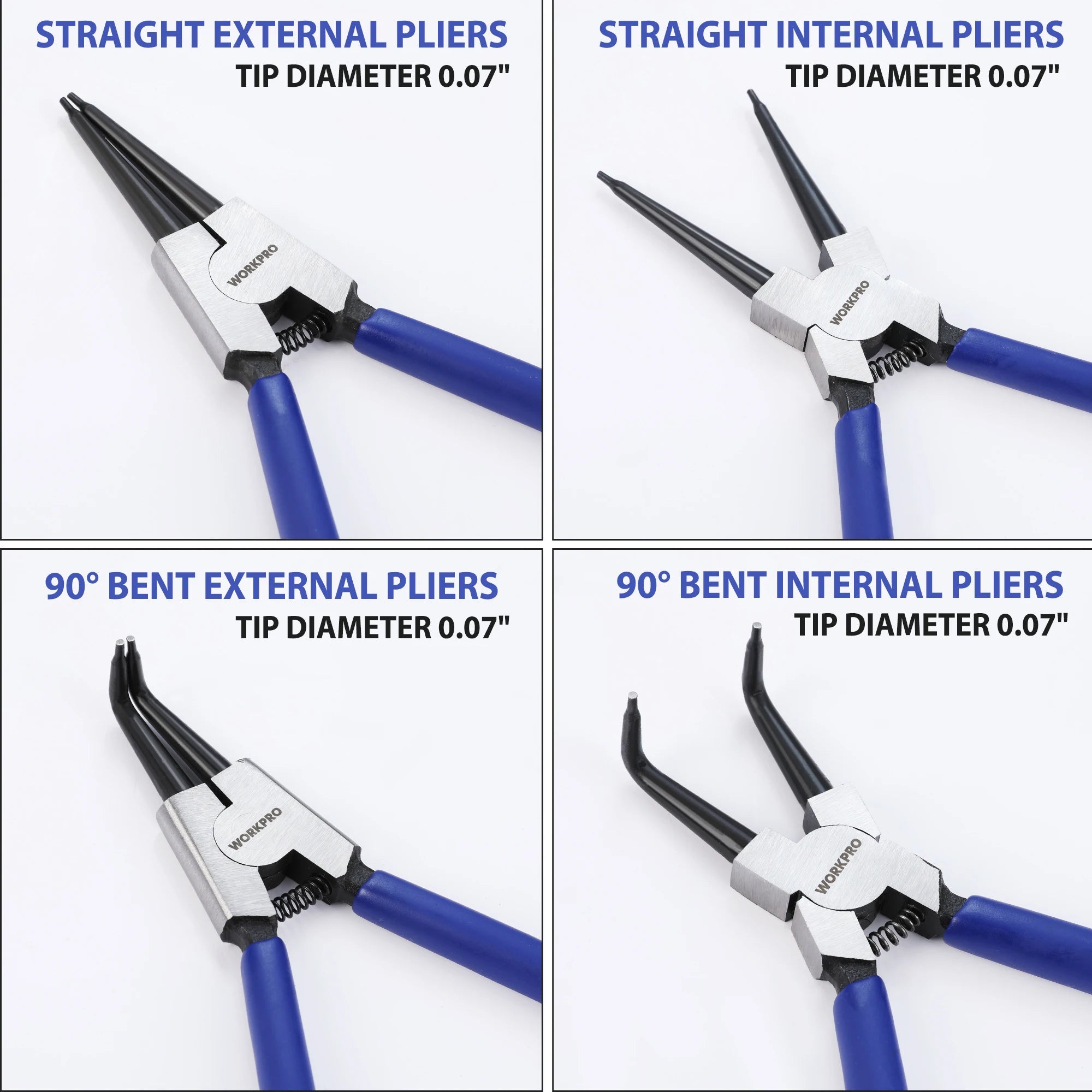 4-Piece Snap Ring Pliers Set