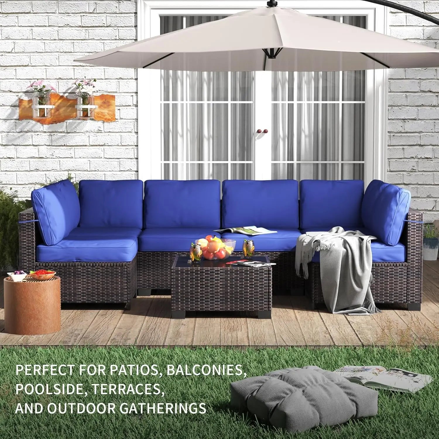 7-Piece Modular Outdoor Furniture Set