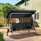 Cushioned Patio Glider Swing