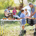 Folding Camping Table with Storage Net