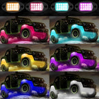 Universal 4 Pods RGB Car LED Rock Lights