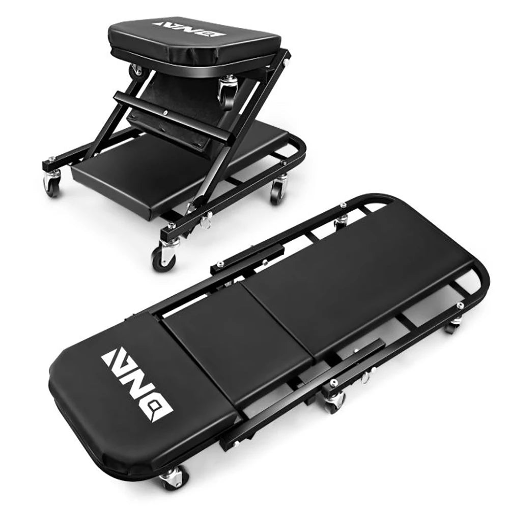 2-in-1 Foldable Garage Creeper Shop Seat
