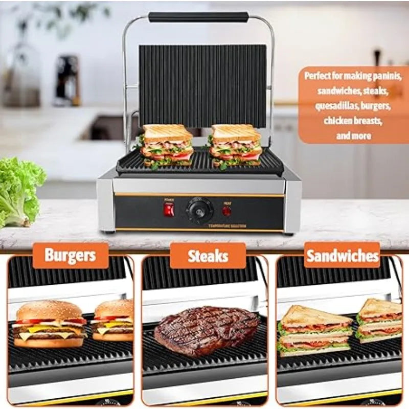 Commercial Panini Press Grill