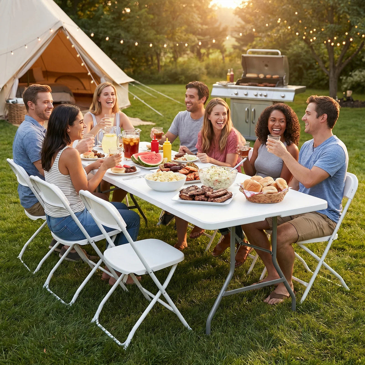 6 or 8 FT Portable Folding Table