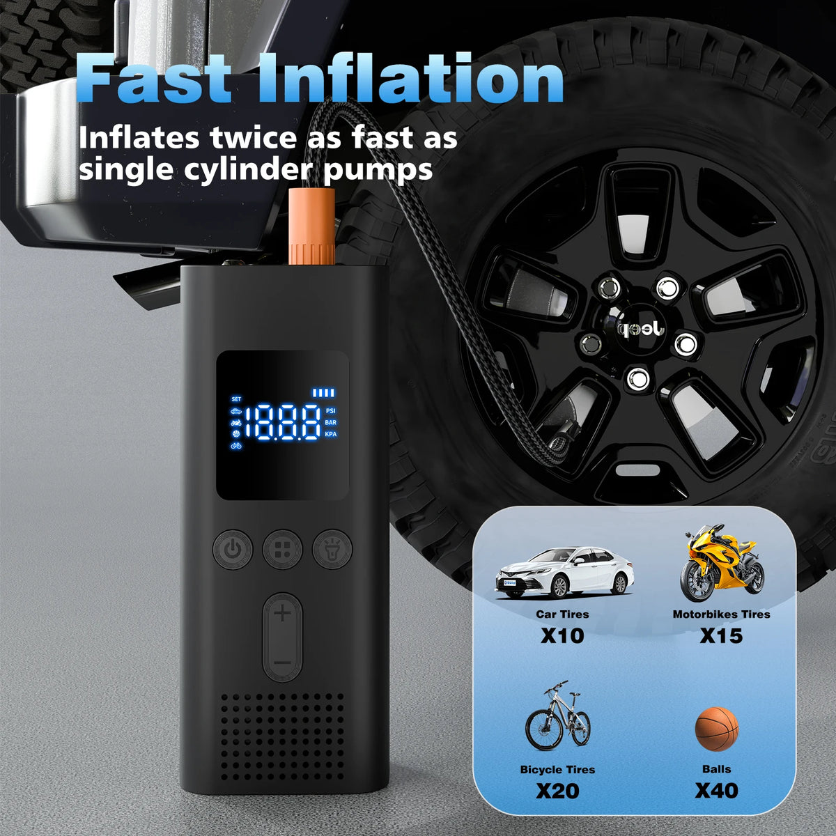 PortableDigital Tire Inflator