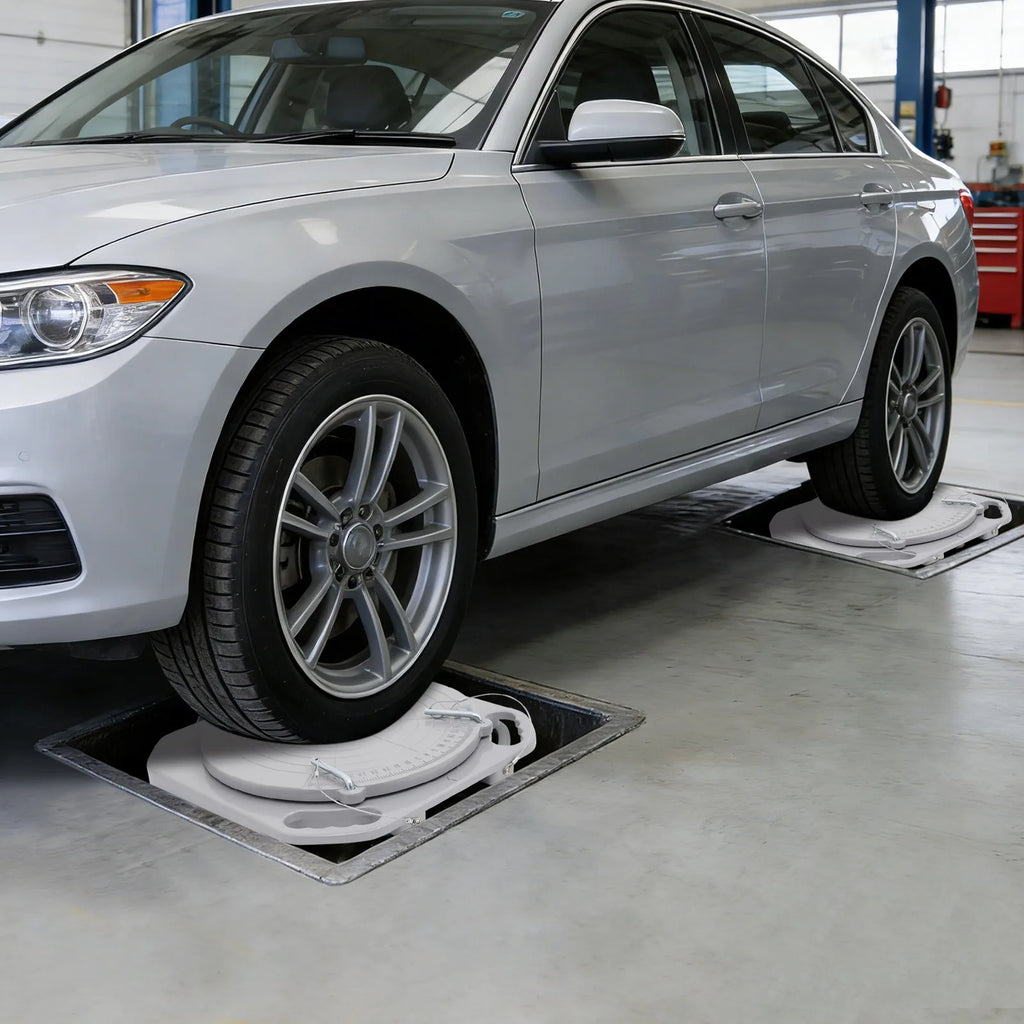 Front End Wheel Alignment Turn Plates
