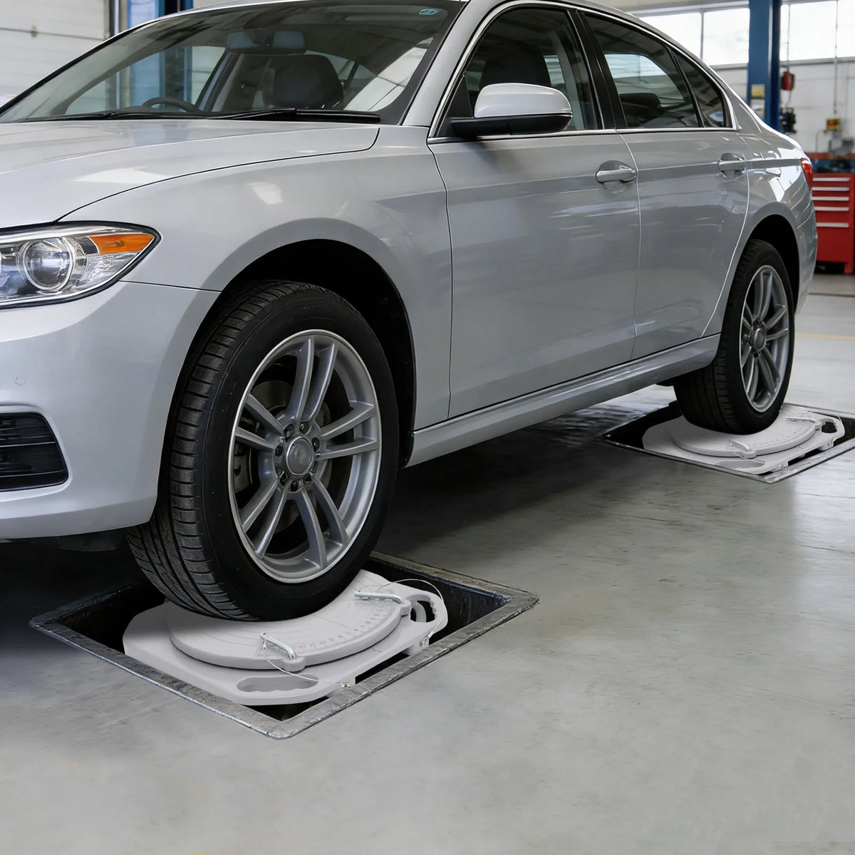 Front End Wheel Alignment Turn Plates