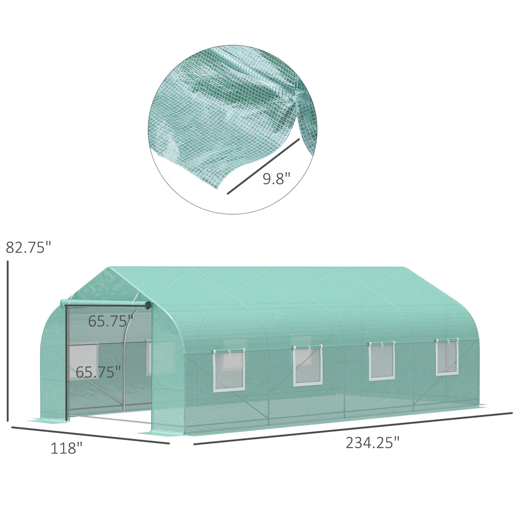 20' X 10' X 7' Large Greenhouse