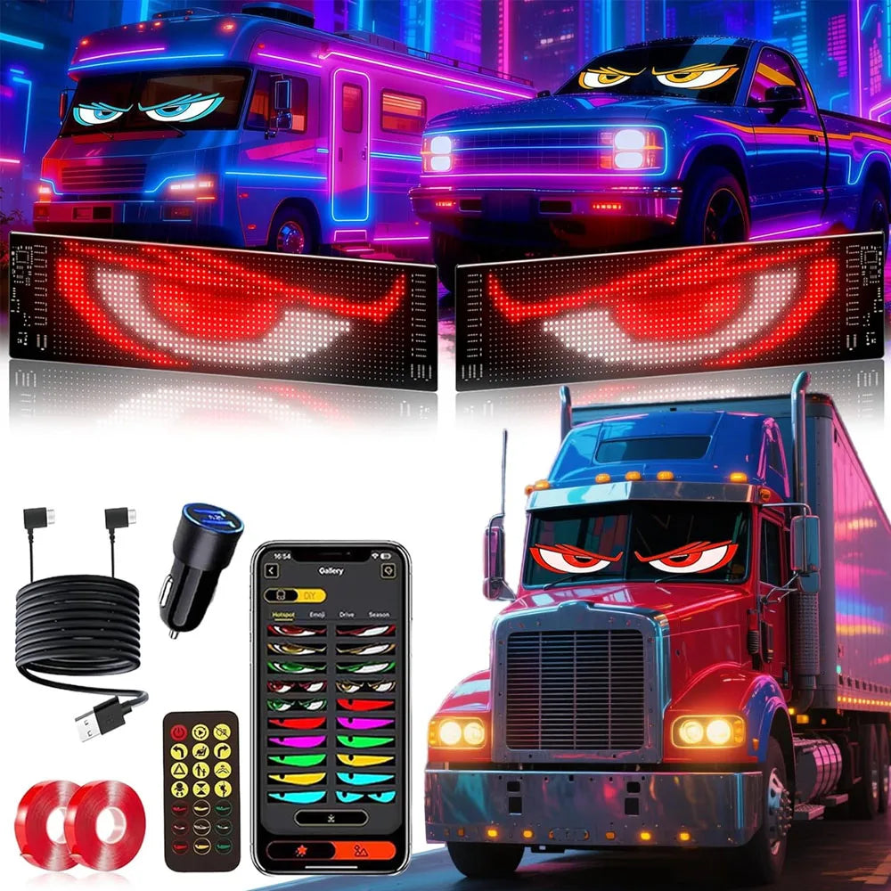 Windshield LED Dynamic Devil Eyes Light