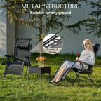 Portable Zero Gravity Recliner Chairs Set of 2 Outdoor