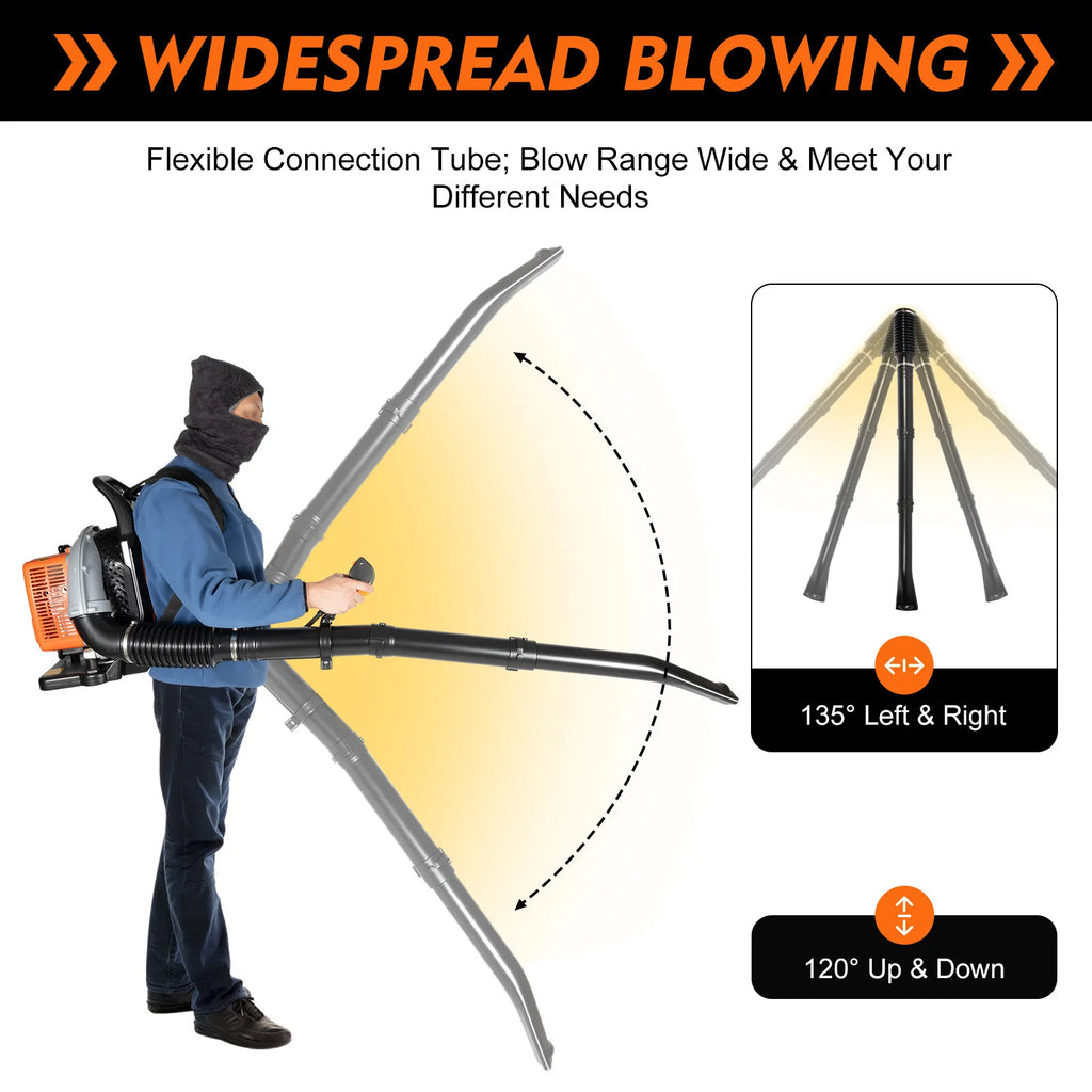 63CC 2.7kW 2-Stroke Gas Leaf Blower