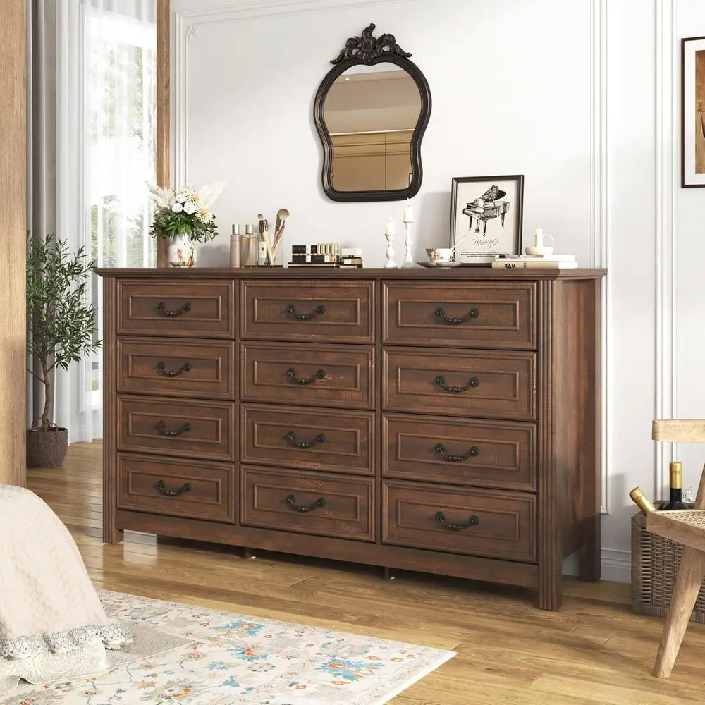 63” Wood Chest with Rustic Handles