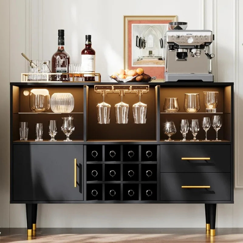 Bar Cabinet and Coffee Bar Table