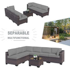 7 Pieces Patio Furniture Set